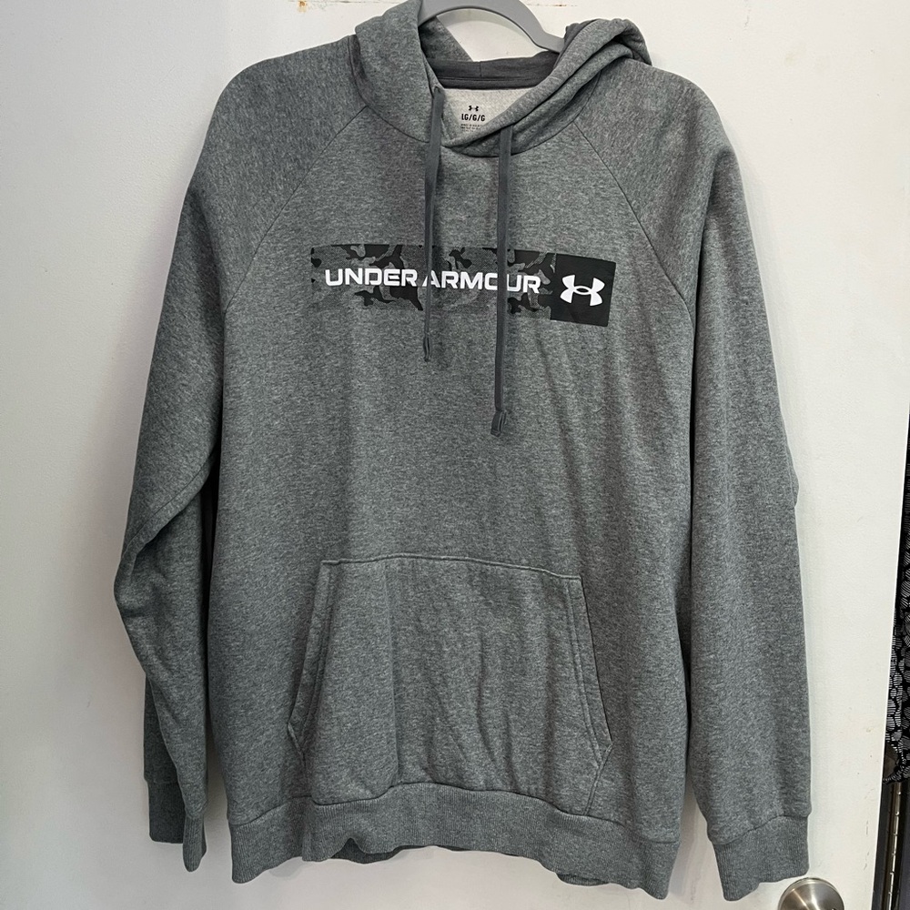 Under Armour Rival Fleece Camouflage Chest Stripe Hoodie